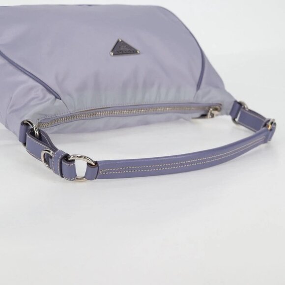 PRADA Shoulder Bag Nylon Purple Silver Auth - Picture 6 of 16